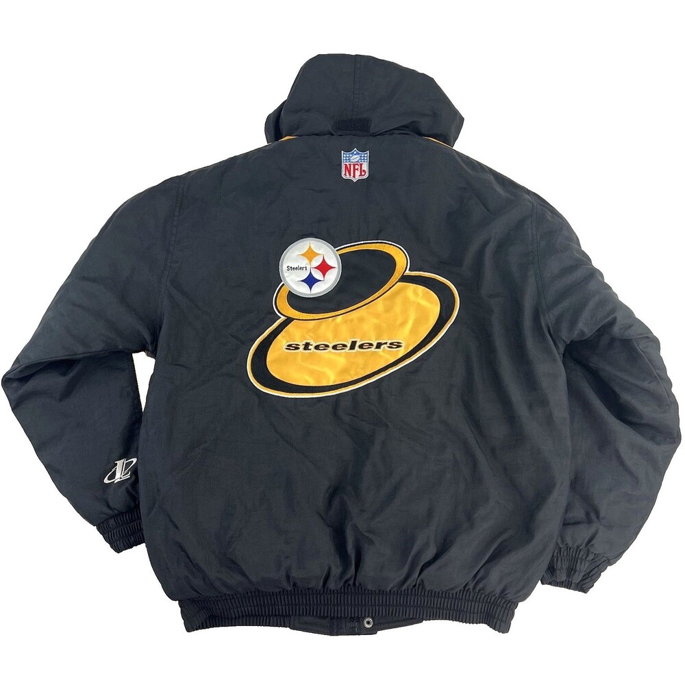 Vintage Pittsburgh Steelers NFL Proline Jacket by Logo Athletic 90s Youth XL